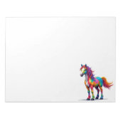 Colorful Horse Notitieblok (Voorkant)