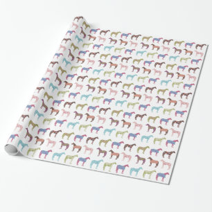 Colorful Horse Pattern Cadeaupapier