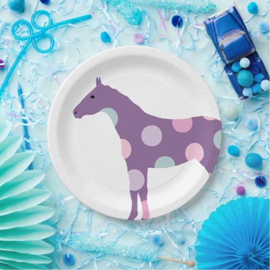 Colorful Horse Pattern Papieren Bordje (Feest)
