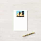 Colorful Horse Pattern Post-it® Notes (Op bureau)