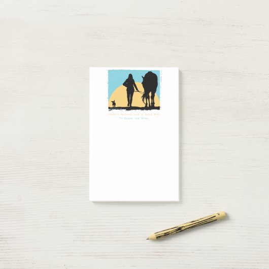 Colorful Horse Pattern Post-it® Notes (Op bureau)