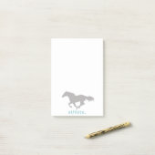 Colorful Horse Pattern Post-it® Notes (Op bureau)