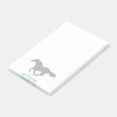 Colorful Horse Pattern Post-it® Notes (Schuin)