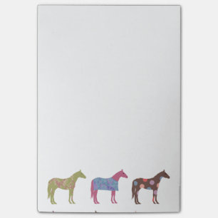 Colorful Horse Pattern Post-it® Notes