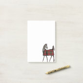 Colorful Horse Pattern Post-it® Notes (Op bureau)