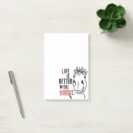 Colorful Horse Pattern Post-it® Notes (Kantoor)