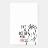 Colorful Horse Pattern Post-it® Notes (Voorkant)