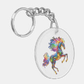 Colorful Horse Sleutelhanger (Voorkant Links)