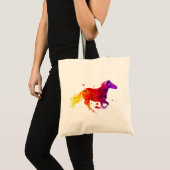 Colorful Horse Tote Bag (Voorkant (product))