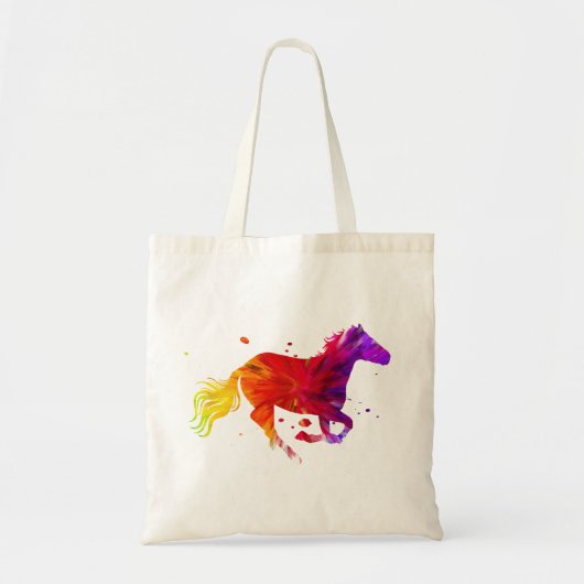 Colorful Horse Tote Bag (Voorkant)