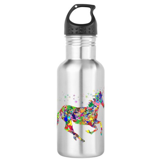 Colorful Horse Waterfles (Voorkant)