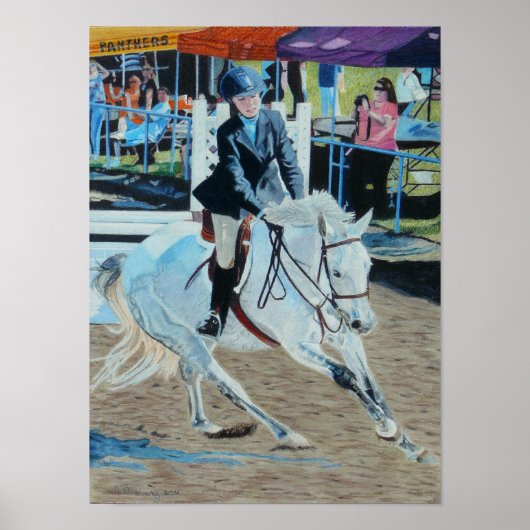 Colorful Horseshow Art Poster (Voorkant)