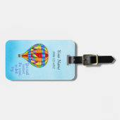 Colorful Hot Air-ballon Bagagelabel (Voorkant horizontaal)