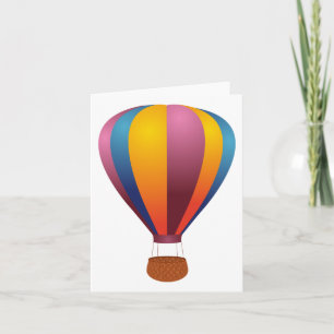 Colorful Hot Air-ballon Kaart