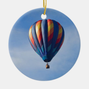 Colorful Hot Air-ballon Keramisch Ornament