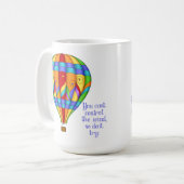 Colorful Hot Air-ballon Koffiemok (Voorkant links)