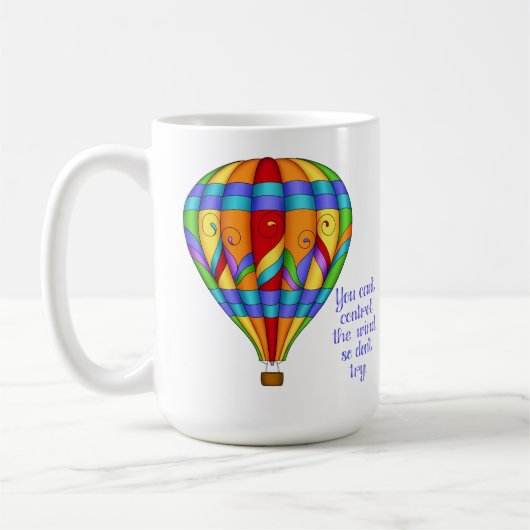 Colorful Hot Air-ballon Koffiemok (Links)