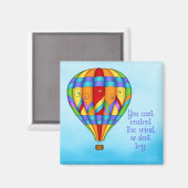 Colorful Hot Air-ballon Magneet (Voorkant / Achterkant)