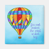 Colorful Hot Air-ballon Magneet (Voorkant)