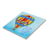 Colorful Hot Air-ballon Tegeltje (Zijkant)