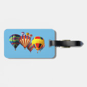 Colorful Hot Air-ballonnen Bagagelabel (Achterkant horizontaal)