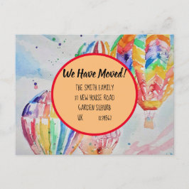 Colorful Hot Air-ballonnen - Briefkaart voor nieuw