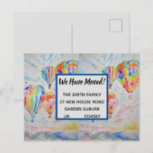 Colorful Hot Air-ballonnen - Briefkaart voor nieuw (Voorkant / Achterkant)