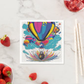 Colorful Hot Air-ballonnen Servet (Insitu)