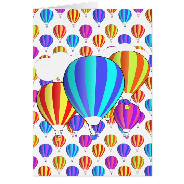 Colorful Hot Air-ballonpatroon (Voorkant)
