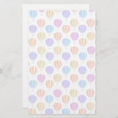 Colorful Hot Air-ballonpatroon Briefpapier (Voorkant / Achterkant)