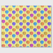 Colorful Hot Air-ballonpatroon Cadeaupapier (Vlak)