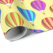 Colorful Hot Air-ballonpatroon Cadeaupapier (Rol Hoek)