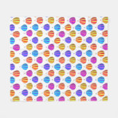 Colorful Hot Air-ballonpatroon Fleece Deken (Voorkant (Horizontaal))