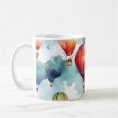 Colorful Hot Air-ballonpatroon Koffiemok (Links)
