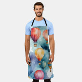 Colorful Hot Air-ballonpatroon Schort (Gedragen)