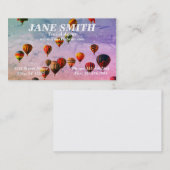 Colorful Hot Air Ballonreisthema Visitekaartje (Voorkant / Achterkant)