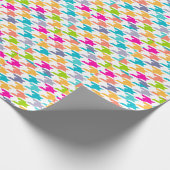 Colorful Houndstooth Seamless Patroon 3 Cadeaupapier (Hoek)