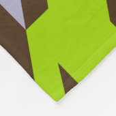 Colorful Houndstooth Seamless Patroon 4 Fleece Deken (Hoek)