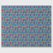 Colorful Houndstooth Seamless Pattern 2 Cadeaupapier (Vlak)