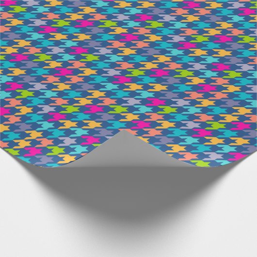 Colorful Houndstooth Seamless Pattern 2 Cadeaupapier (Hoek)