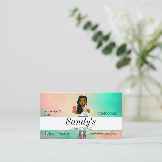 Colorful Housekeeping Visitekaartje (Staand voorkant)