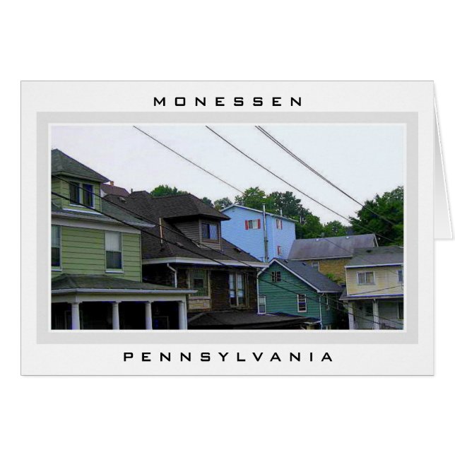 Colorful Houses in Monessen, Pennsylvania (Voorkant Horizontaal)