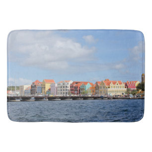Colorful Houses of Willemstad, Curacao Badmat