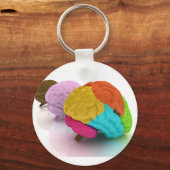 Colorful Human Brains Sleutelhanger (Voorkant)