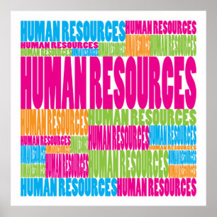 Colorful Human Resources Poster