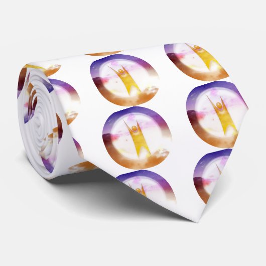 Colorful Humanisme-symbool Stropdas (Opgerold)