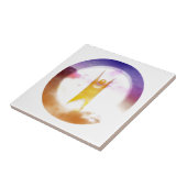 Colorful Humanisme-symbool Tegeltje (Zijkant)