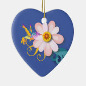 Colorful Humming Bird Keramisch Ornament (Rechts)