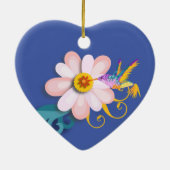 Colorful Humming Bird Keramisch Ornament (Achterkant)