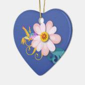 Colorful Humming Bird Keramisch Ornament (Links)